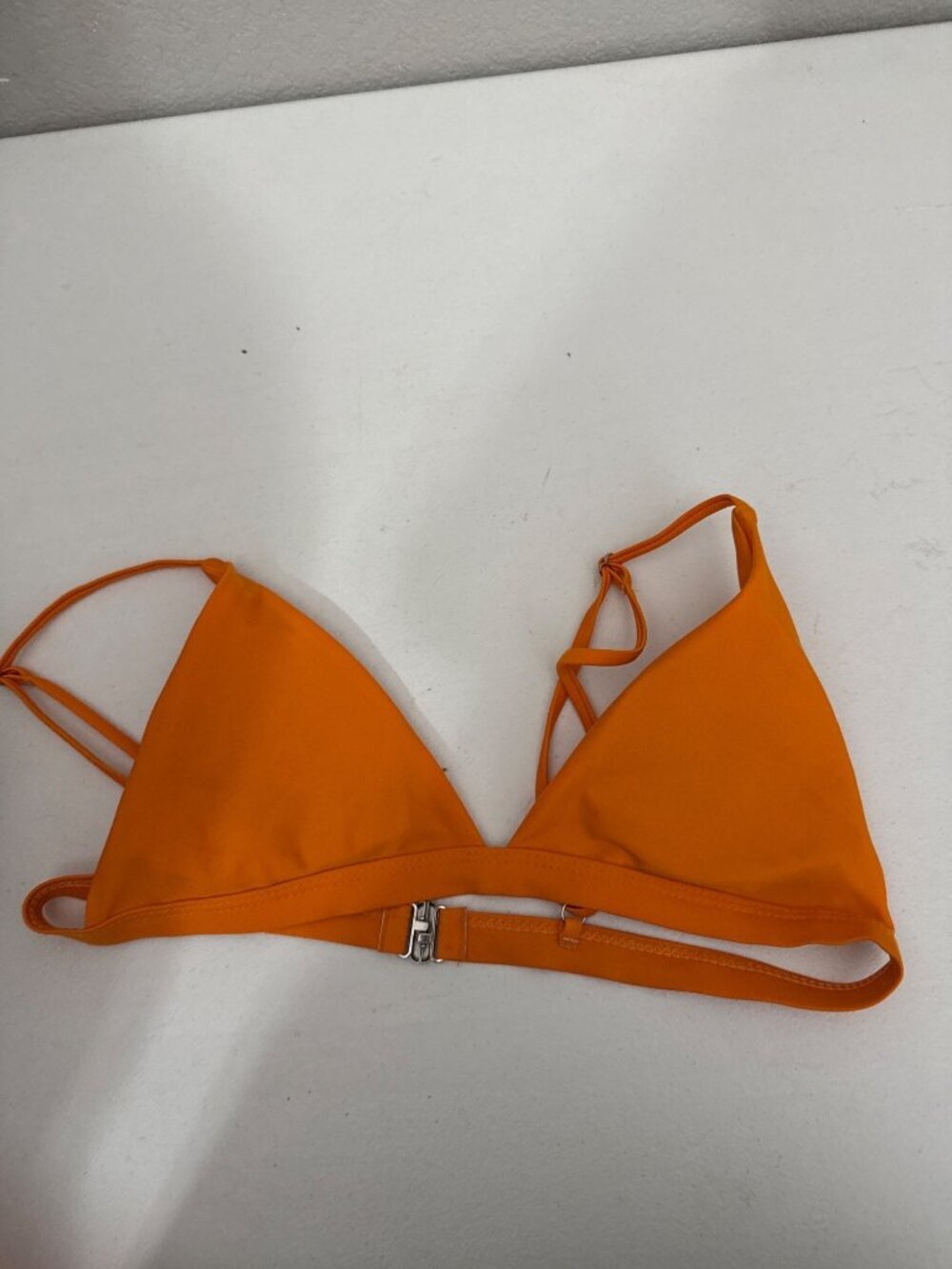 Orange Bikini Top Large Juniors Triangle